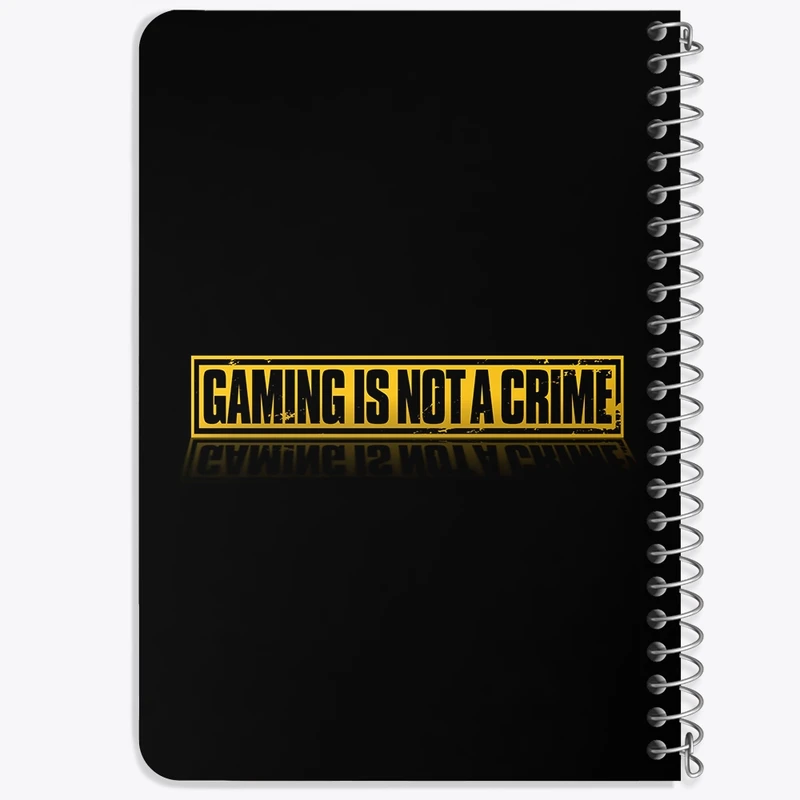 دفتر یادداشت 50 برگ خندالو طرح Gaming Is Not A Crime کد F2396
