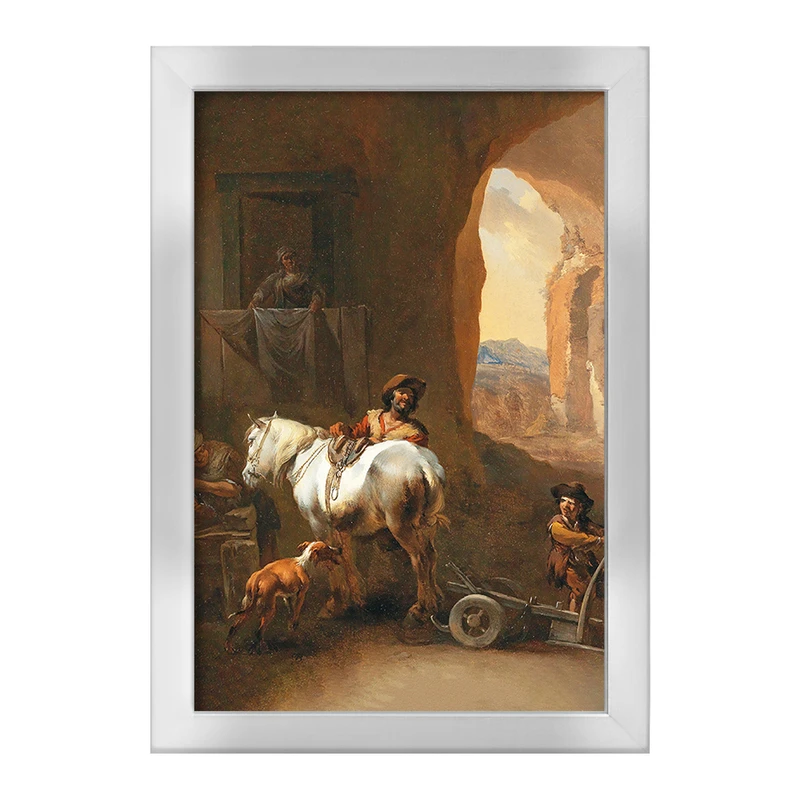 تابلو خندالو طرح نقاشی داخلی پایدار اثر نیکلاس پیترز برچم کد F12323