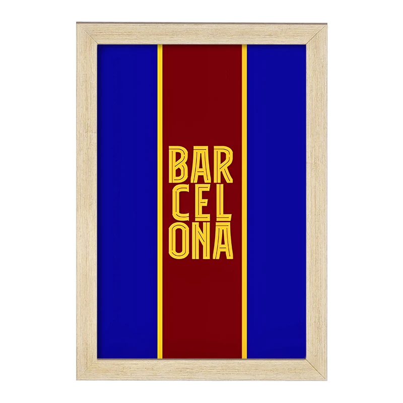 تابلو خندالو طرح بارسلونا (Barcelona) کد F14359