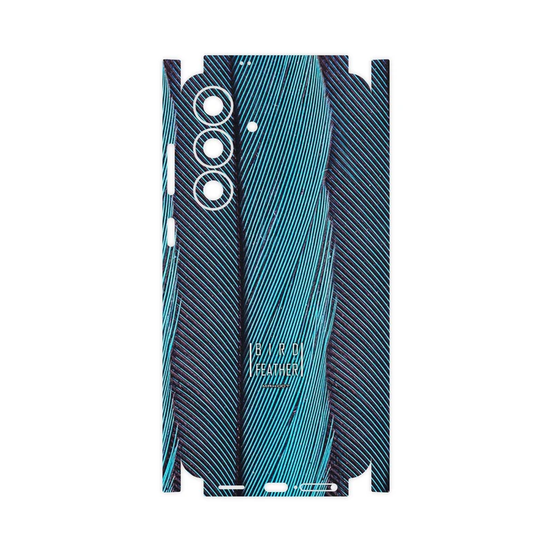 برچسب پوششی ماهوت مدل Turquoise feathers-FullSkin مناسب برای گوشی موبایل سامسونگ Galaxy S25 FE