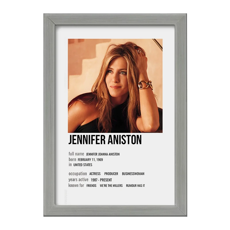 تابلو خندالو طرح جنیفر آنیستون (Jennifer Aniston) کد F13339
