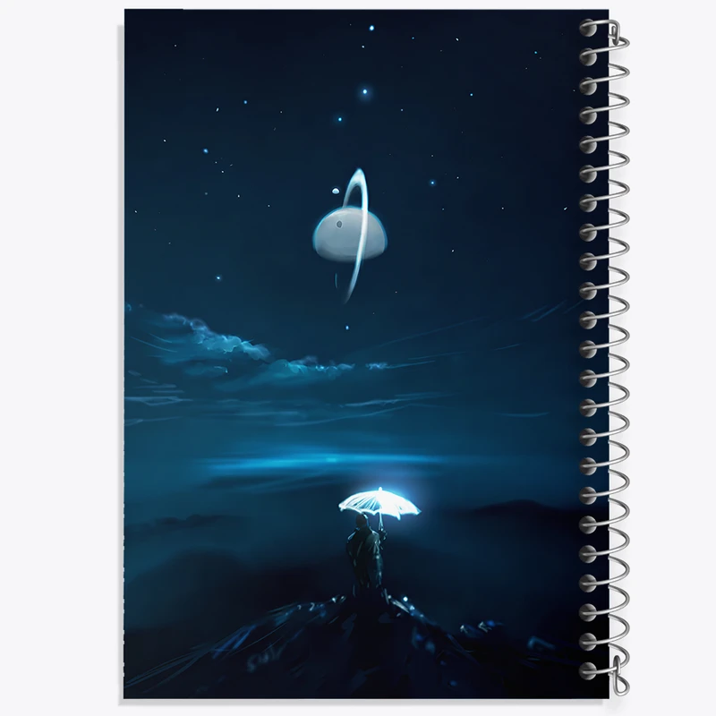 دفتر مشق 100 برگ خندالو طرح فضایی کد F12523