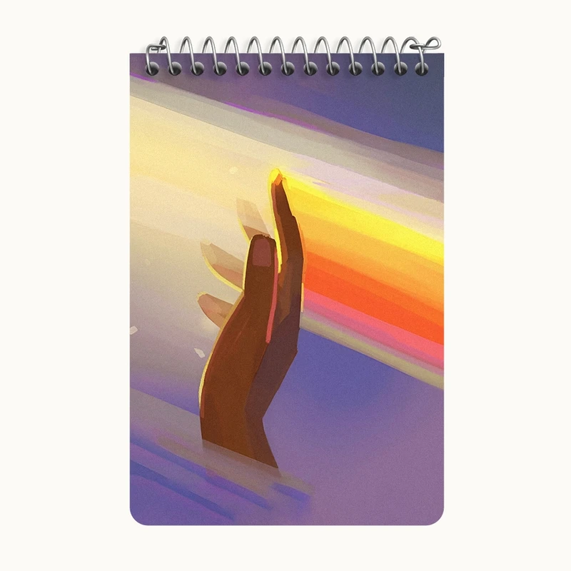 دفتر یادداشت 50 برگ خندالو طرح طلوع کد F8930