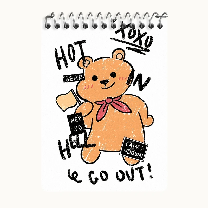 دفتر یادداشت 50 برگ خندالو طرح خرس تدی کد N8505