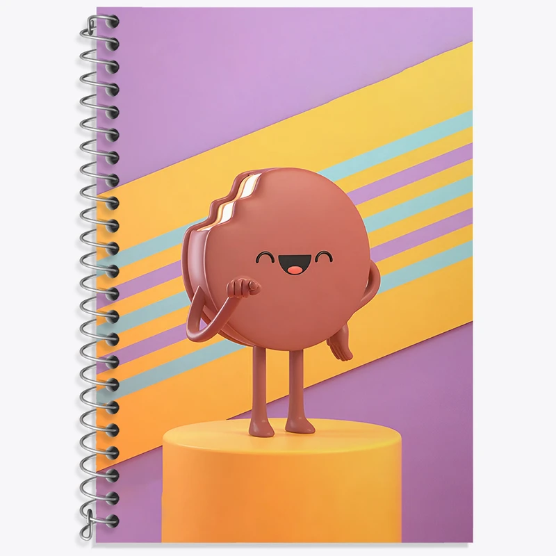 دفتر زبان دوخط 50 برگ خندالو طرح شیرین عسل بامزه کد F3354