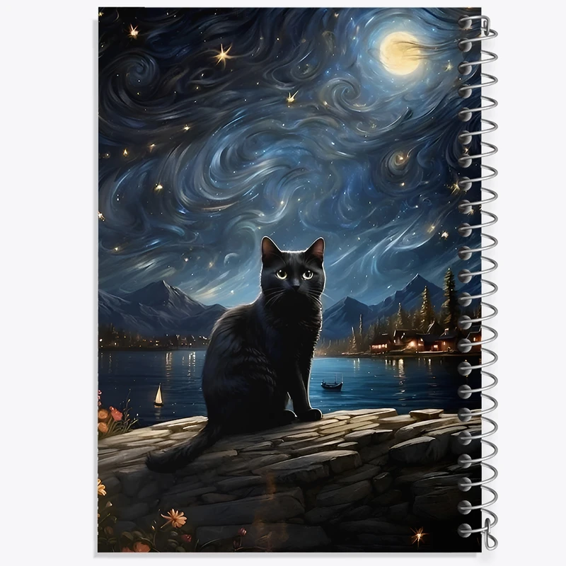 دفتر شطرنجی 50 برگ خندالو طرح گربه کد F11550