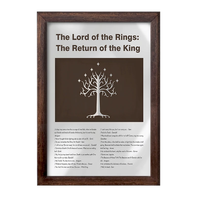 تابلو خندالو طرح ارباب حلقه ها (The Lord of the Rings) کد F13834