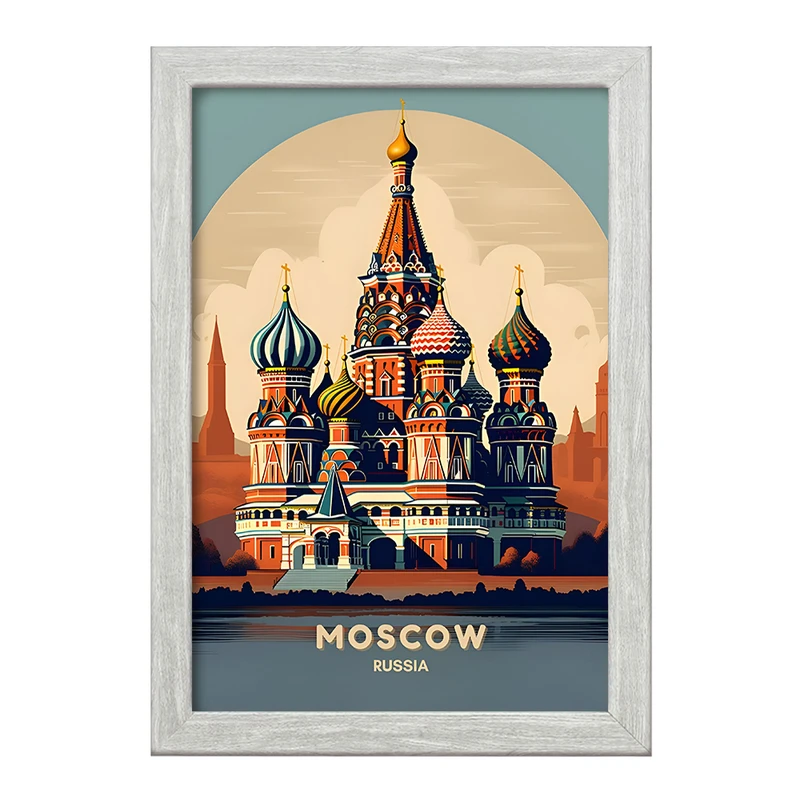 تابلو خندالو طرح موسکو (Moscow) کد F6369