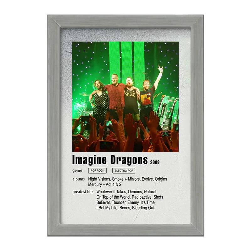 تابلو خندالو طرح ایمجین درگنز (Imagine Dragons)   کد F11236