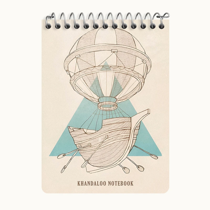 دفتر یادداشت 50 برگ خندالو طرح کشتی پرنده کد N8496