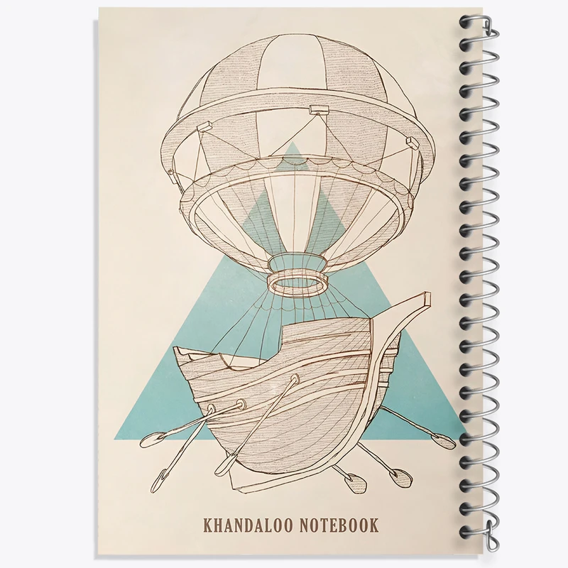 دفتر مشق 100 برگ خندالو طرح کشتی پرنده کد N8496