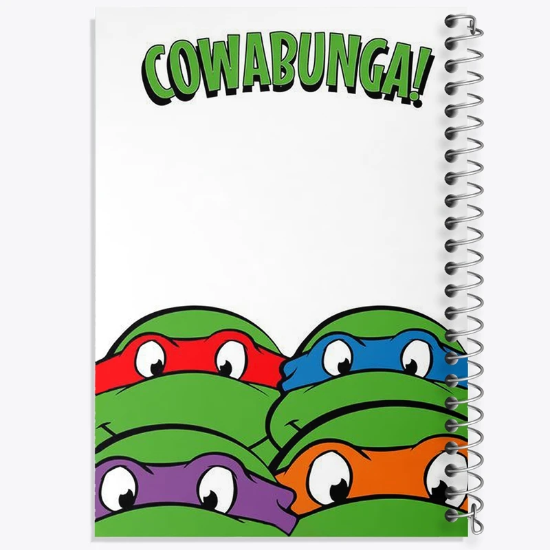 دفتر طراحی 50 برگ خندالو طرح لاکپشت های نینجا کد N2076