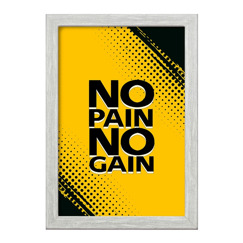 تابلو خندالو طرح No Pain No Gane  کد 10041