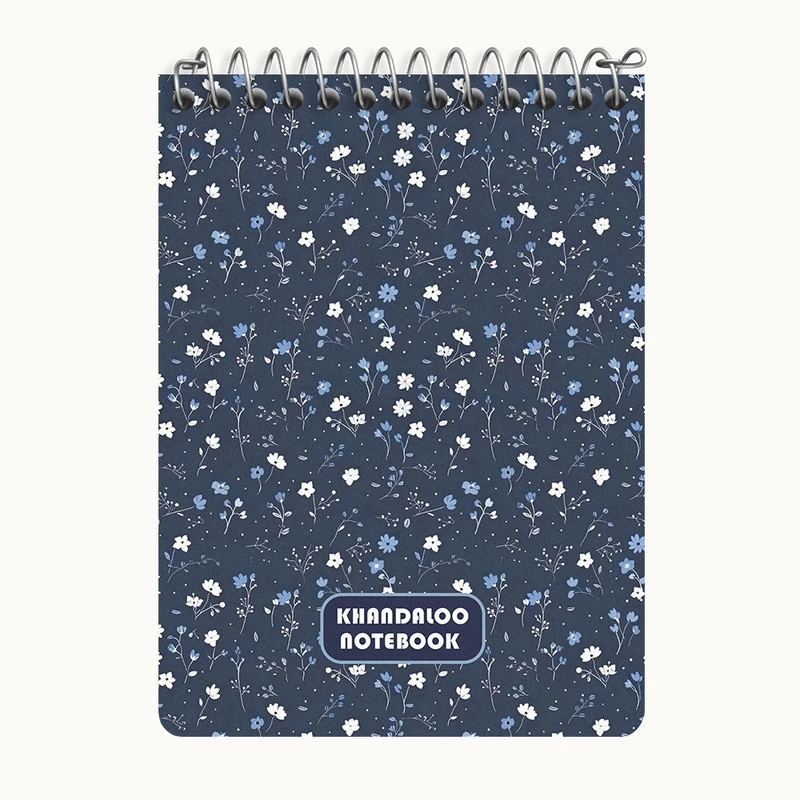 دفتر یادداشت 50 برگ خندالو طرح پترن گل گلی کد N6079