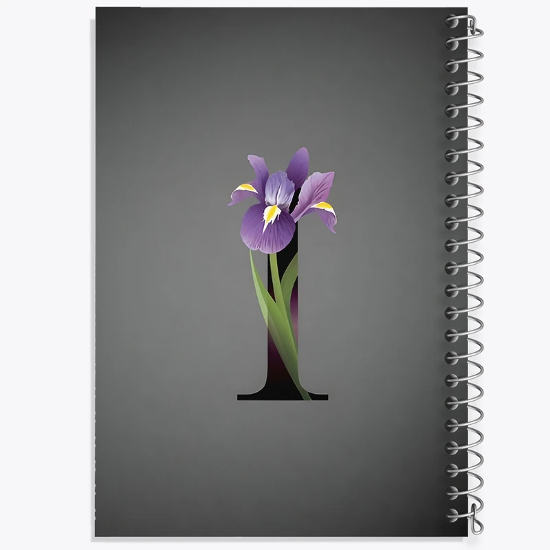 دفتر ژورنال نویسی 50 برگ خندالو مدل نقطه ای طرح حرف I کد F4321