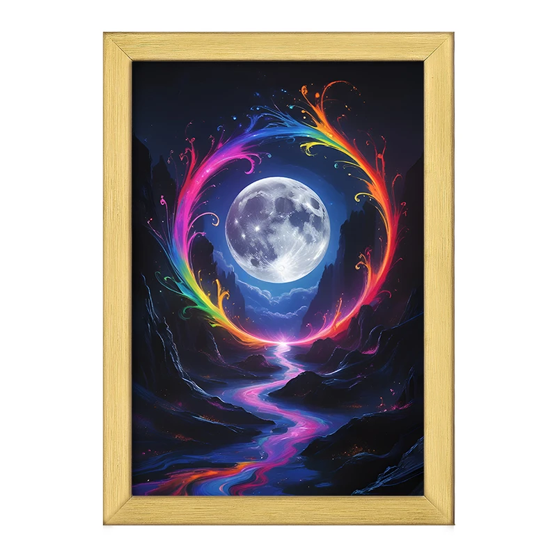 تابلو خندالو طرح ماه (Moon) کد F11760