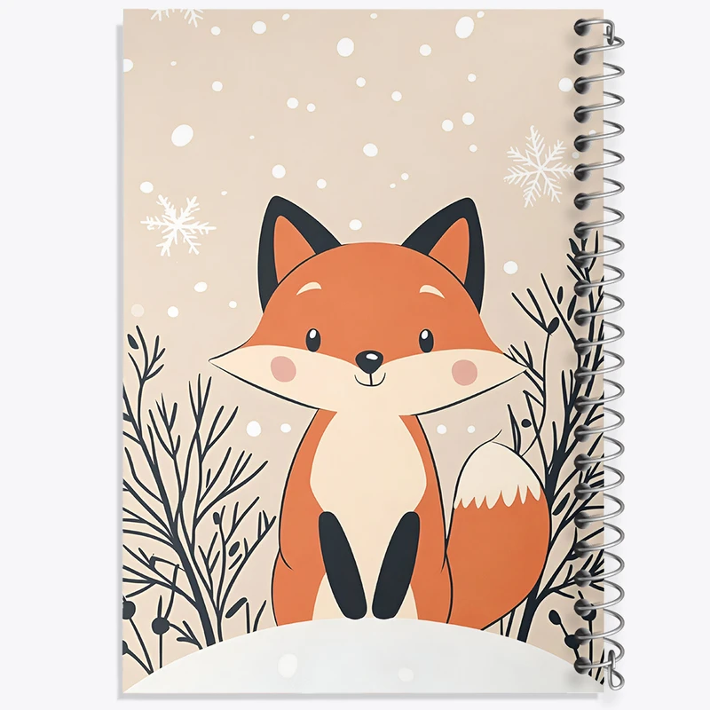 دفتر مشق 100 برگ خندالو طرح روباه بامزه کد F10074