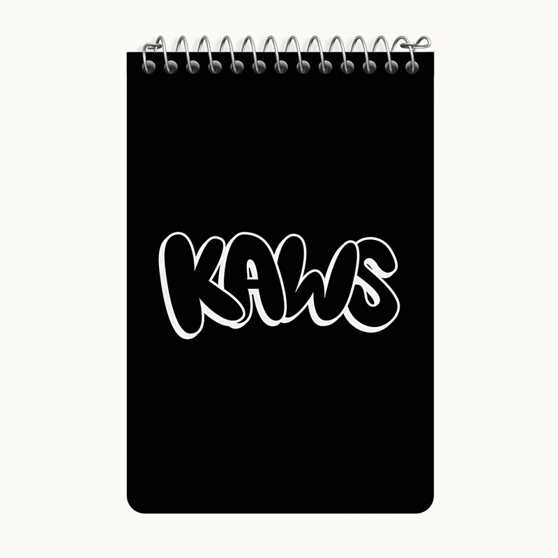 دفتر یادداشت 50 برگ خندالو طرح عروسک کاز (kaws) کد F4002