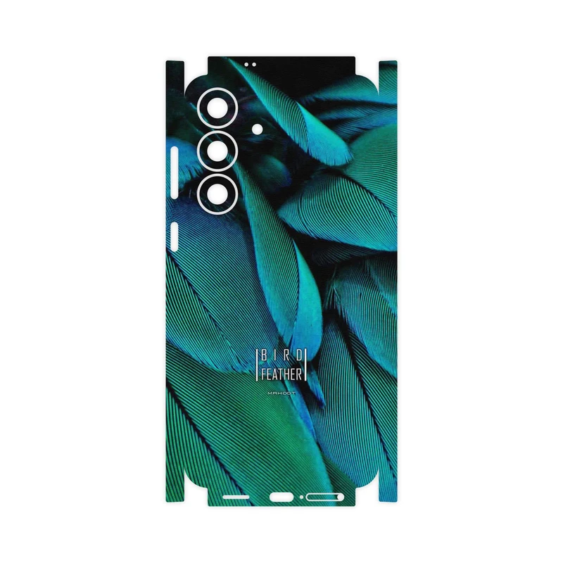 برچسب پوششی ماهوت مدل Green Feather-FullSkin مناسب برای گوشی موبایل سامسونگ Galaxy S25 FE
