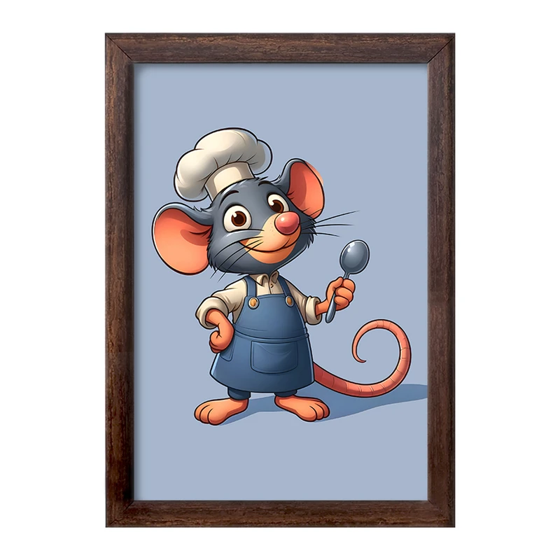 تابلو خندالو طرح موش آشپز کد F7745