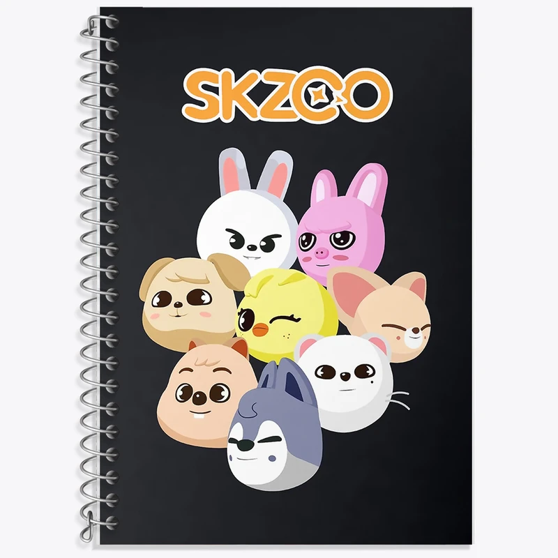 دفتر نت موسیقی 50 برگ خندالو طرح اسکیزو استری کیدز (Skzoo Stray Kids) کد F13041