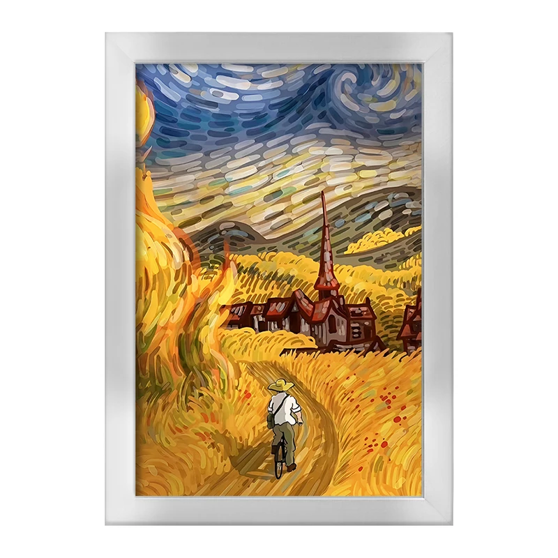 تابلو خندالو طرح ونسان ونگوگ کد F5087