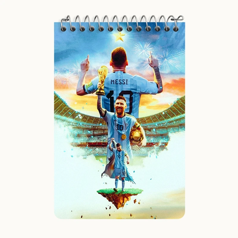 دفتر یادداشت 50 برگ خندالو طرح لیونل مسی کد F4294