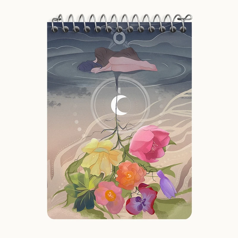 دفتر یادداشت 50 برگ خندالو طرح دخترانه فانتزی کد N8895