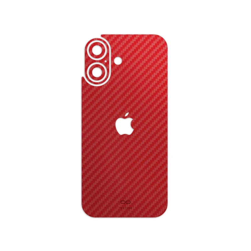 برچسب پوششی ماهوت مدل Red-Fiber مناسب برای گوشی موبایل اپل iPhone 17