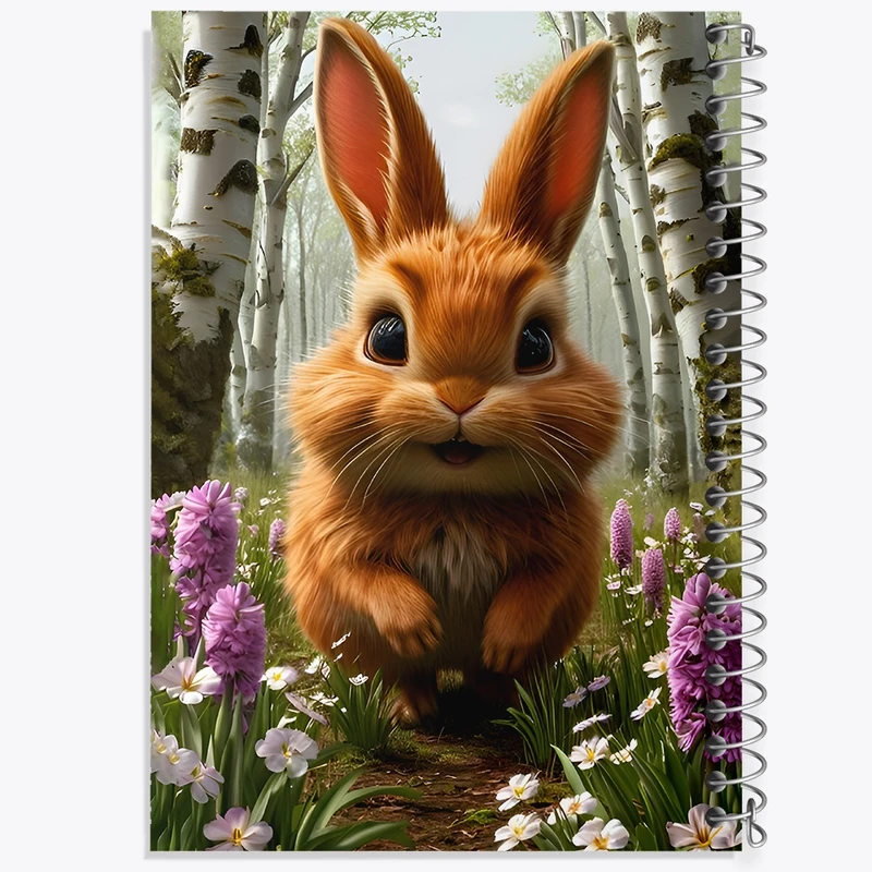 دفتر شطرنجی 50 برگ خندالو طرح خرگوش کد F12795