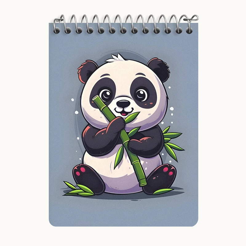 دفتر یادداشت 50 برگ خندالو طرح پاندا بامزه کد N6709