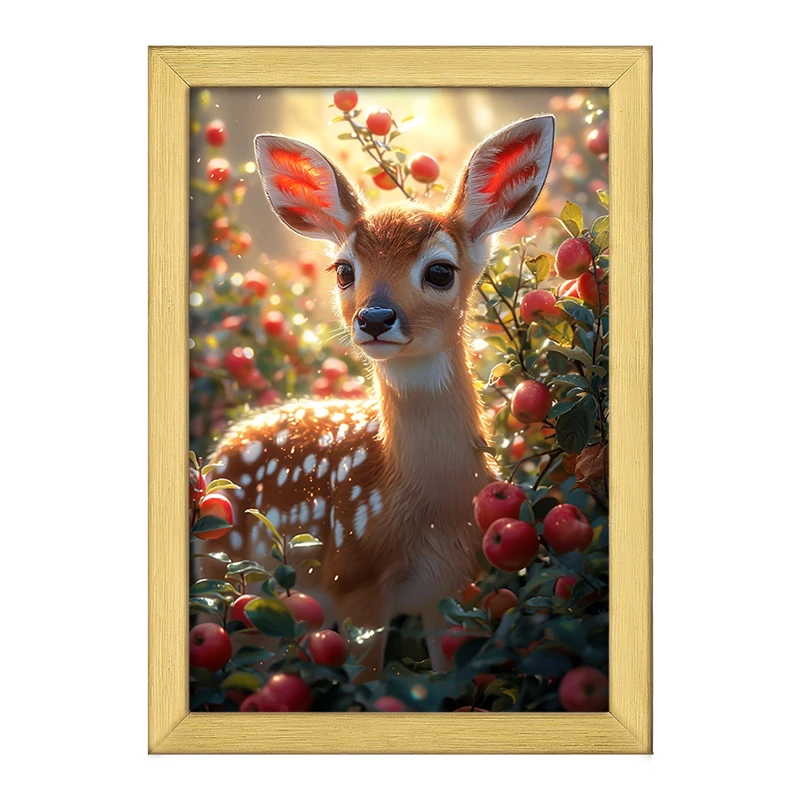 تابلو خندالو طرح آهو کد F5898