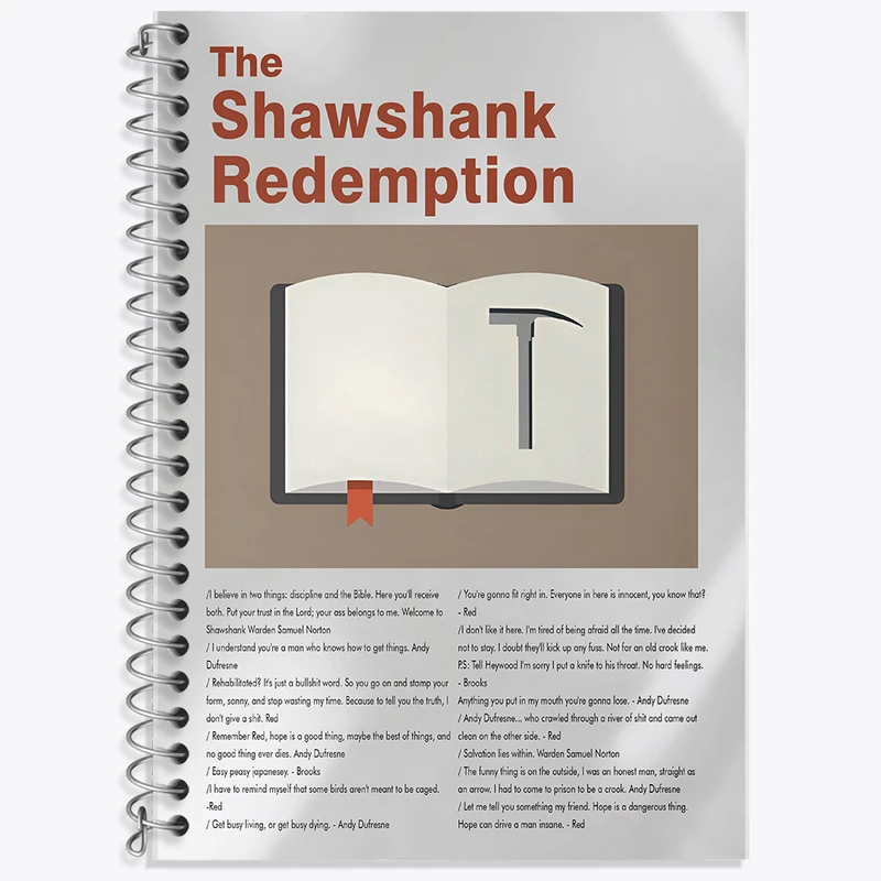 دفتر نت موسیقی 50 برگ خندالو طرح رستگاری در شاوشنک (The Shawshank Redemption) کد F13827
