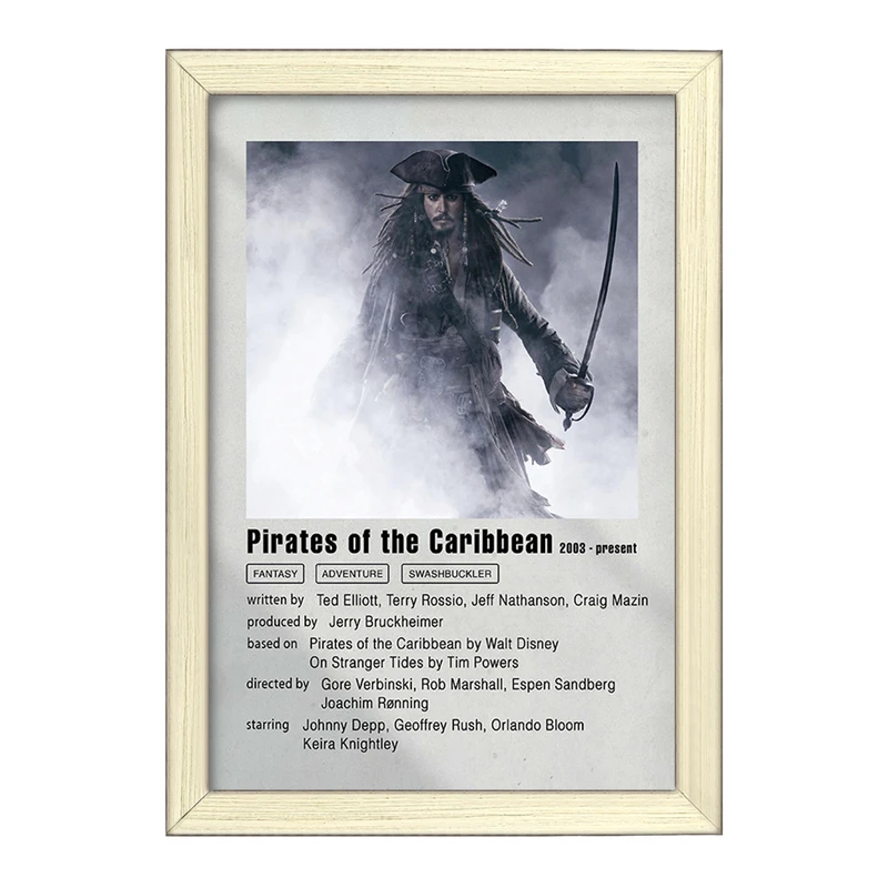 تابلو خندالو طرح دزدان دریایی کارائیب (Pirates of the Caribbean) کد F11911