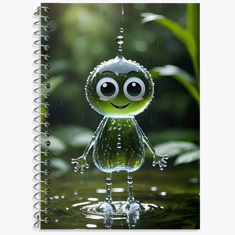 دفتر لغت 50 برگ خندالو طرح قطره آب کد F4223