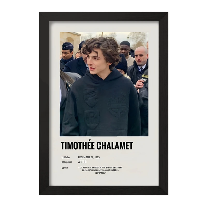تابلو خندالو طرح تیموتی شالامی (Timothée Chalamet) کد F13144