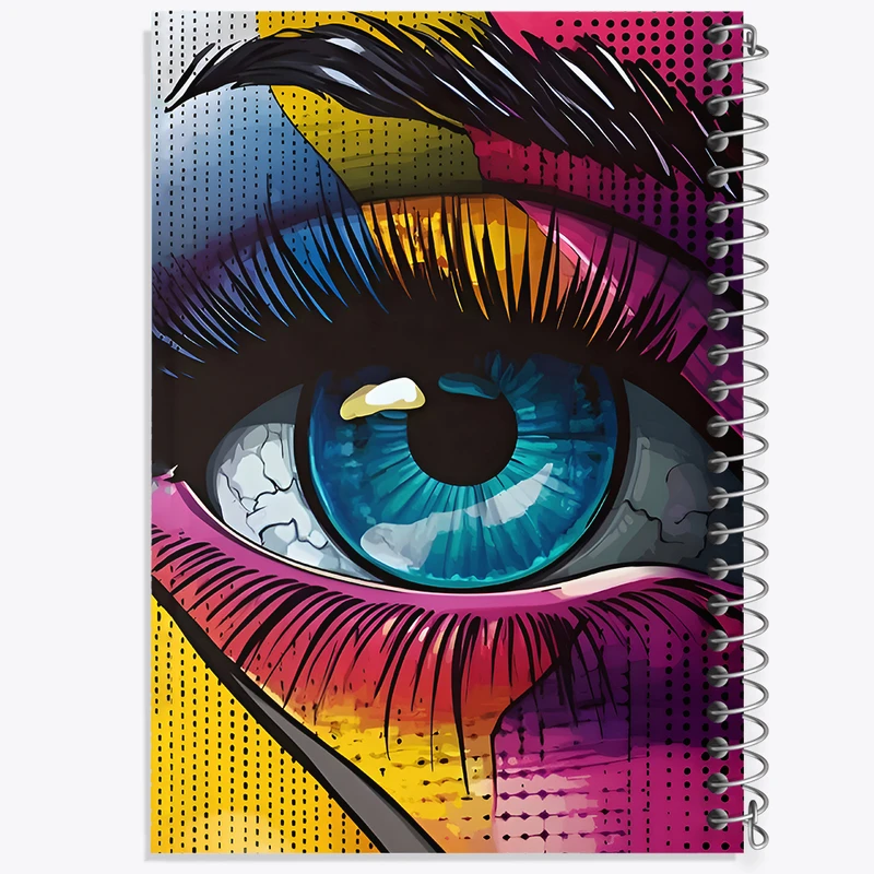 دفتر نقاشی 50 برگ خندالو طرح چشم کد F9836