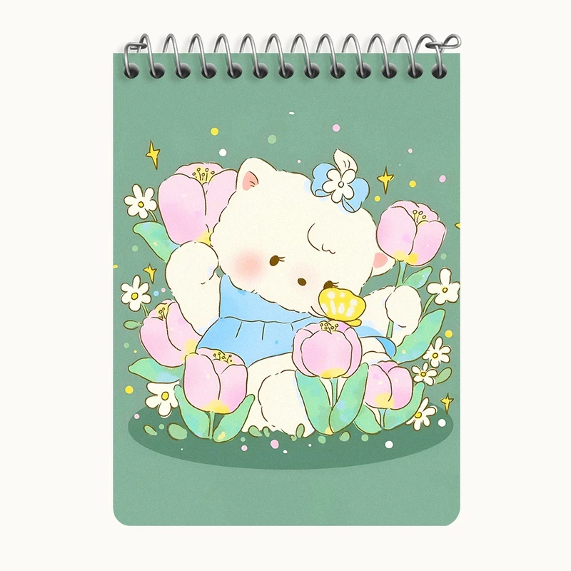 دفتر یادداشت 50 برگ خندالو طرح گربه کیوت کد N4833