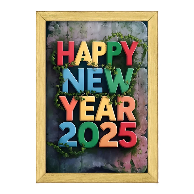 تابلو خندالو طرح Happy New Year 2025 کد F7865