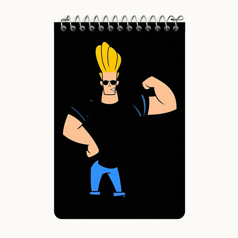 دفتر یادداشت 50 برگ خندالو طرح جانی براوو (Johnny Bravo) کد F8863