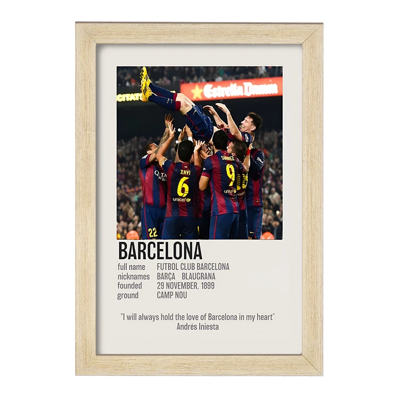 تابلو خندالو طرح بارسلونا (Barcelona) کد F13467