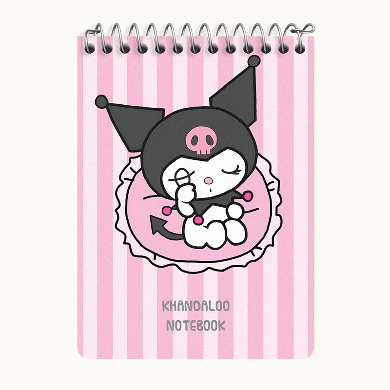 دفتر یادداشت 50 برگ خندالو طرح کرومی (Kuromi) کد N9085