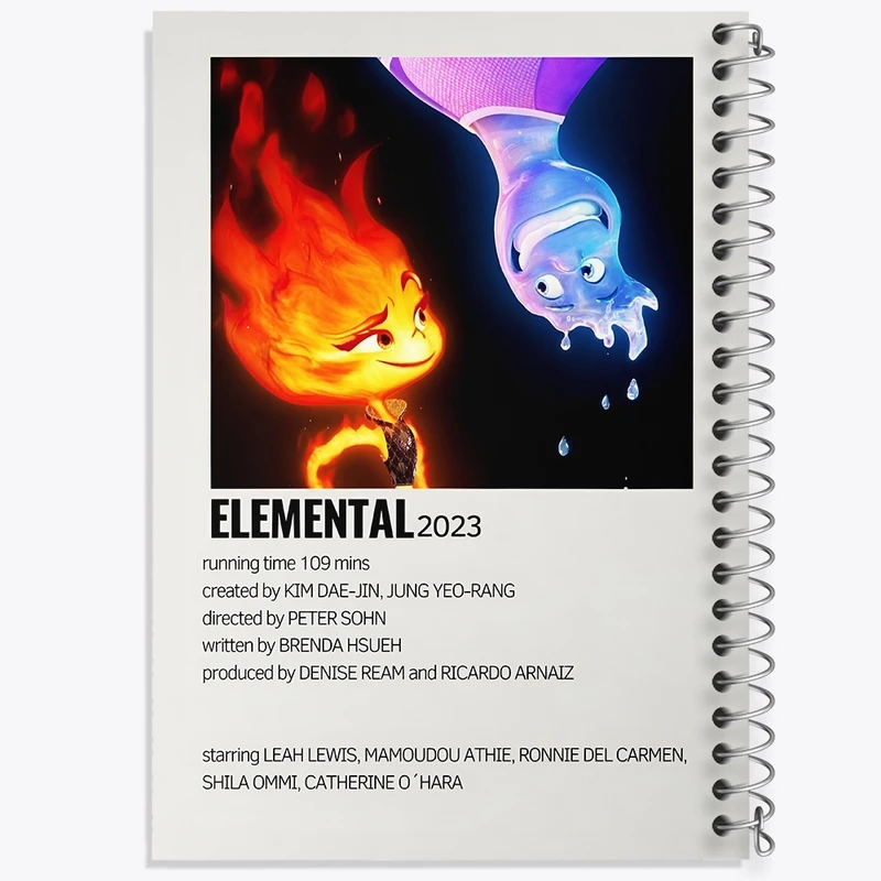 دفتر لیست خرید 50 برگ خندالو طرح بنیادین (Elemental) کد F13264