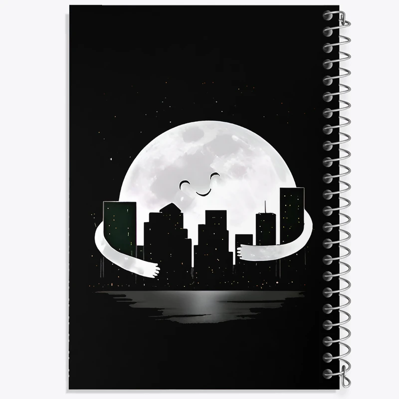 دفتر نقاشی 50 برگ خندالو طرح ماه بامزه کد F9255