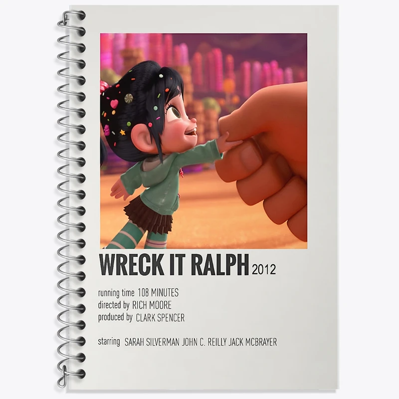 دفتر زبان 50 برگ خندالو مدل سه خط طرح رالف خرابکار (Wreck-It Ralph) کد F13254