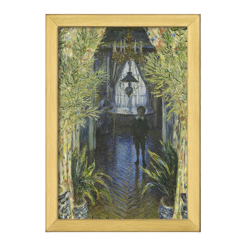 تابلو خندالو طرح نقاشی گوشه ای از آپارتمان اثر کلود مونه کد F12507