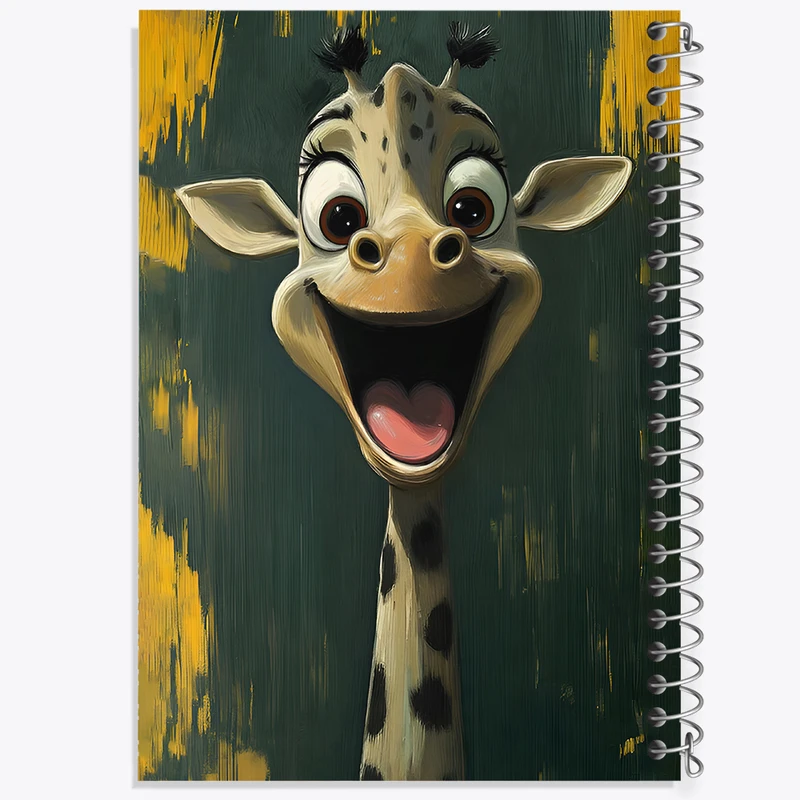 دفتر مشق 50 برگ خندالو طرح زرافه خوشحال کد F12864