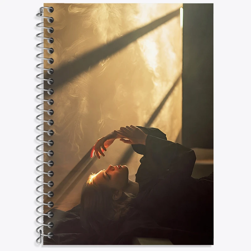 دفتر زبان 50 برگ خندالو مدل دو خط طرح دخترانه کد N6967