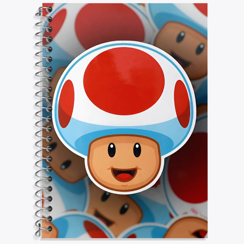 دفتر زبان 50 برگ خندالو مدل سه خط طرح (Mario) سوپر ماریو کد N8951