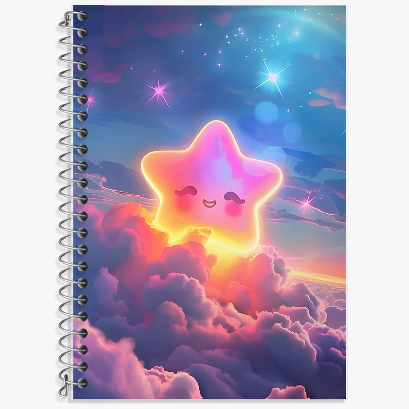 دفتر نت موسیقی 50 برگ خندالو طرح ستاره کیوت کد F9951